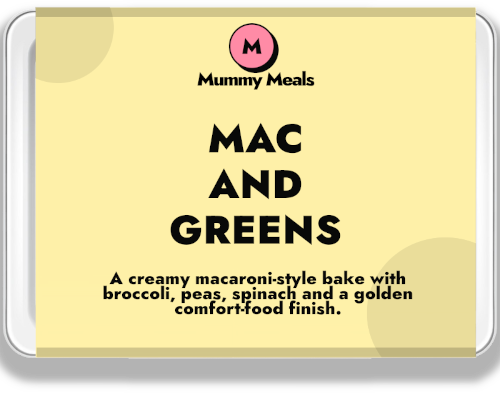 Mac and Cheesy Greens ready meal with broccoli peas and spinach