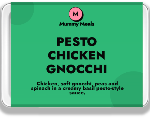 Pesto Chicken Gnocchi ready meal with peas and spinach